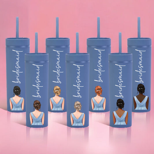 Blue Dress Bridesmaid Decal