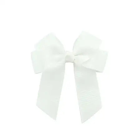 White - Hair Bow Clips 4inches