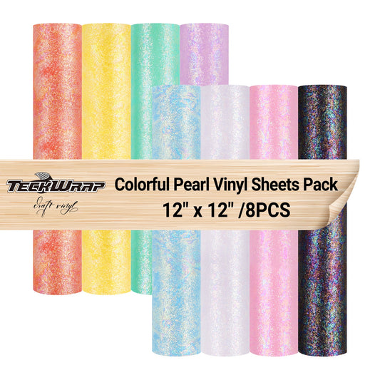 Teckwrap - Colourful Pearl Sheet Pack (8 pcs)